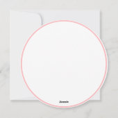 Carte de Noël circulaire (Dos)