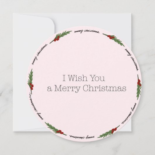 Carte de Noël circulaire (Devant)