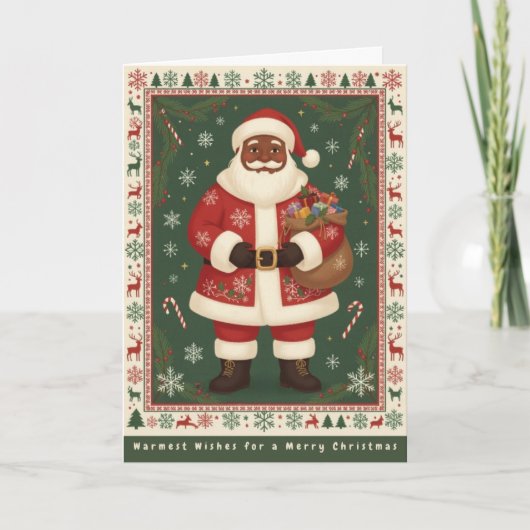 Carte de Noël Classique (Devant)
