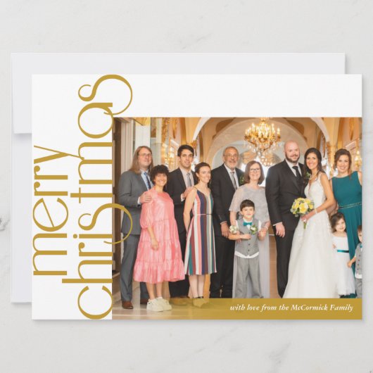 Carte de Noël classique (Devant)