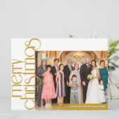 Carte de Noël classique (Debout devant)