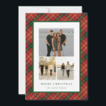 Carte de Noël classique 3-Photos<br><div class="desc">Offrez-vous un style de vacances intemporel grâce à notre collection de Noël classique avec un design traditionnel rouge et vert plaid. Parfaits pour répandre des réjouissances festives, ces créations évoquent la chaleur et la nostalgie, ce qui les rend idéales pour les cartes, les invitations et la décoration saisonnière. Personnalisez chaque...</div>