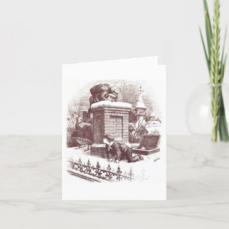 Carte de Noël classique bande dessinée