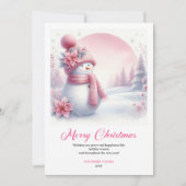Carte de Noël classique imprimable pour enfants av (Devant)