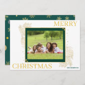 Carte de Noël classique Joyeux (Devant / Derrière)