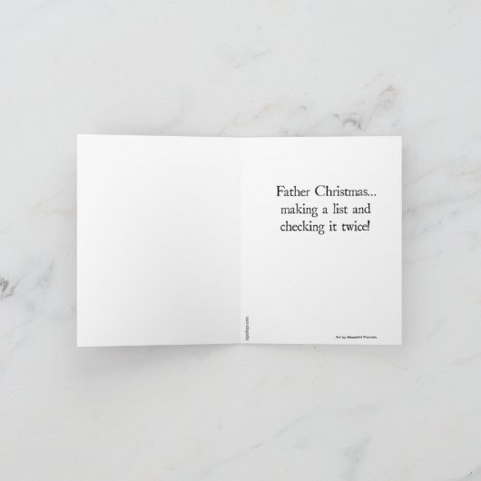 Carte de Noël classique Maxfield Parrish (Intérieur)