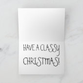 CARTE DE NOËL CLASSIQUE ROSE CADDY CLASSIQUE (Intérieur)