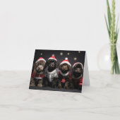 Carte de Noël Cockapoo Puppies (Devant)