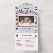 Carte de Noël Collage de recettes Photo de Noël (À l'intérieur)