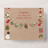 Carte de Noël Collage Recette Photo Noël (Verso)