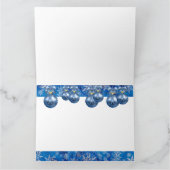 Carte de Noël Collie Bordure (Intérieur)