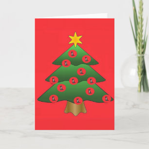 Carte de Noël Collie Bordure