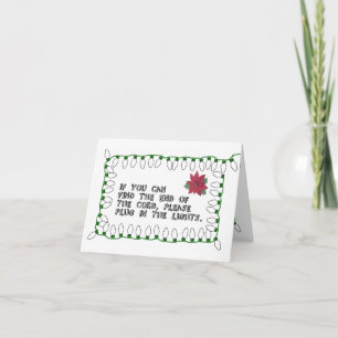 Carte de Noël Color-It-In - Lumières de Noël
