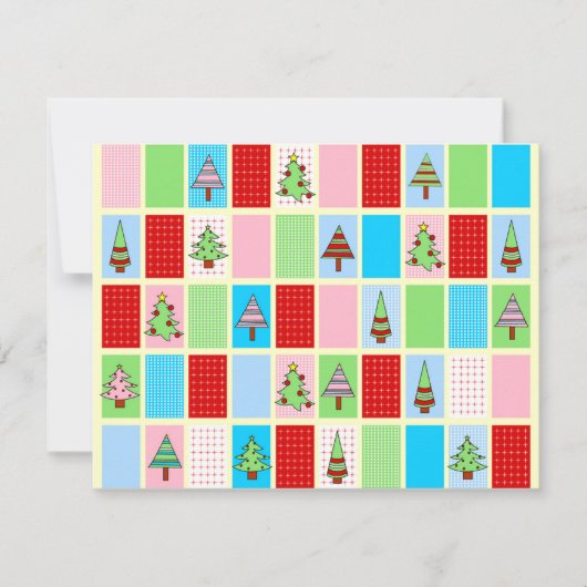Carte de Noël colorée (Devant)