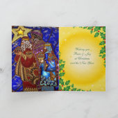 Carte de Noël colorée 3 Hommes Sages (Intérieur)
