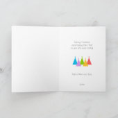 Carte de Noël colorée Arbres de Noël (Intérieur)