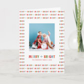 Carte de Noël colorée avec photo (Devant)