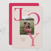 Carte de Noël colorée Big Joy (Devant / Derrière)