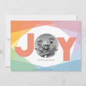 Carte de Noël Colorée de Joie (Devant)