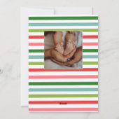 Carte de Noël colorée personnalisée (Dos)