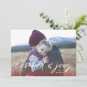 Carte de Noël Confort & Joie (Debout devant)