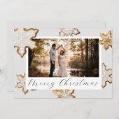 Carte de Noël Cookie de flocon de neige (Devant / Derrière)