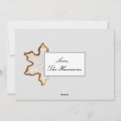 Carte de Noël Cookie de flocon de neige (Dos)