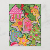 carte de Noël cookie rétro vintage (Devant)