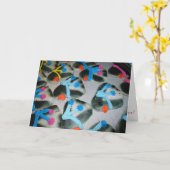 Carte de Noël « Cookies de Pingouin » #2 (Fleur jaune)