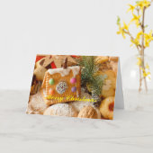 Carte de Noël Cookies et Sweets (Fleur jaune)