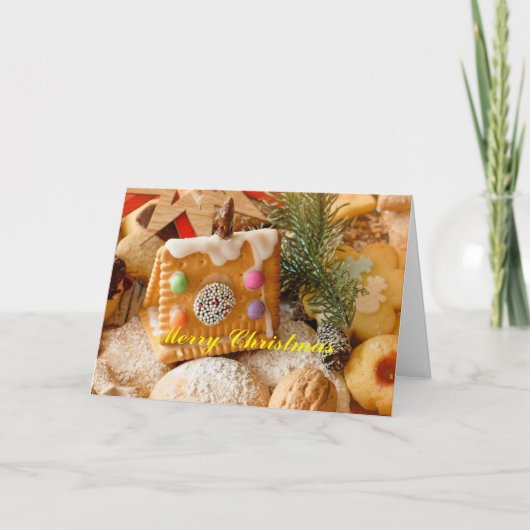 Carte de Noël Cookies et Sweets (Devant)