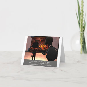 Carte de Noël : Cool de feu chaud Skeleton Dead Pè