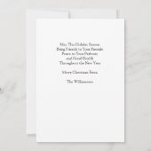 Carte de Noël Cool Santa (Dos)