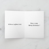 Carte de Noël - Coq Leghorn Brown (Intérieur)