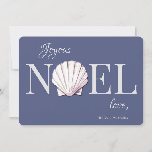 Carte de Noël Coquillage (Devant)