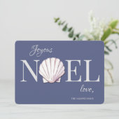 Carte de Noël Coquillage (Debout devant)