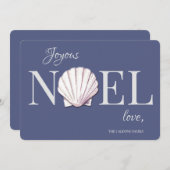 Carte de Noël Coquillage de Noël (Devant / Derrière)