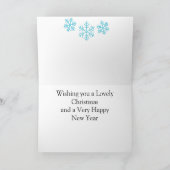 Carte de Noël Coquillage de Plage (Intérieur)