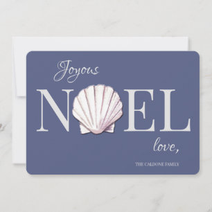 Carte de Noël Coquillages des Fêtes