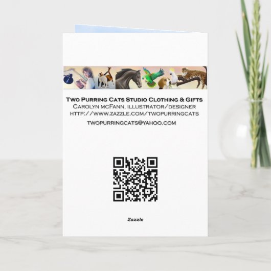 Carte de Noël Corail Reef Fish (Dos)