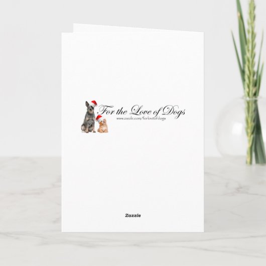 Carte de Noël Corgi (Dos)