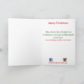 Carte de Noël Corgi (Intérieur)