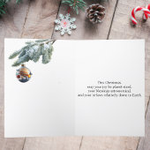 Carte de Noël cosmique