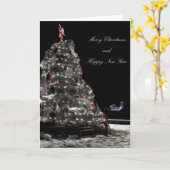 Carte de Noël côtière (Fleur jaune)