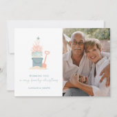 Carte De Noël Côtière Balnéaire Avec Photo (Devant)