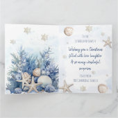 Carte de Noël côtière personnalisable (Intérieur)