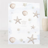 Carte de Noël côtière personnalisable (Dos)