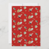 Carte de Noël Côtière Tropicale Salutations de vac (Dos)