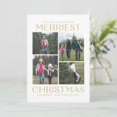 Carte de Noël couleur collage propre éditable (Debout devant)