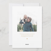 Carte de Noël couleur collage propre éditable (Dos)